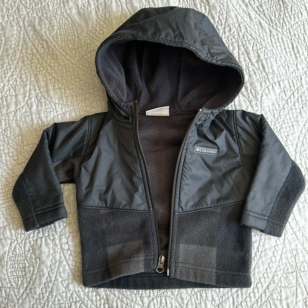 Columbia. Kids' Infant Steens Mountain™ Overlay Hooded Jacket. 6-12 months.